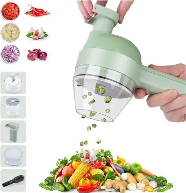 4 in 1 - Electric Vegetable Cutter | Rechargeable