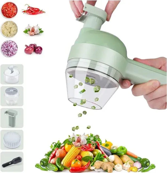 4 in 1 - Electric Vegetable Cutter | Rechargeable