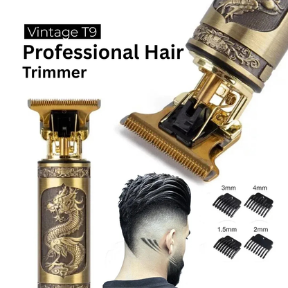 T9 Vintage Professional Trimmer | Metal Body | USB Rechargeable