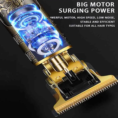 T9 Vintage Professional Trimmer | Metal Body | USB Rechargeable