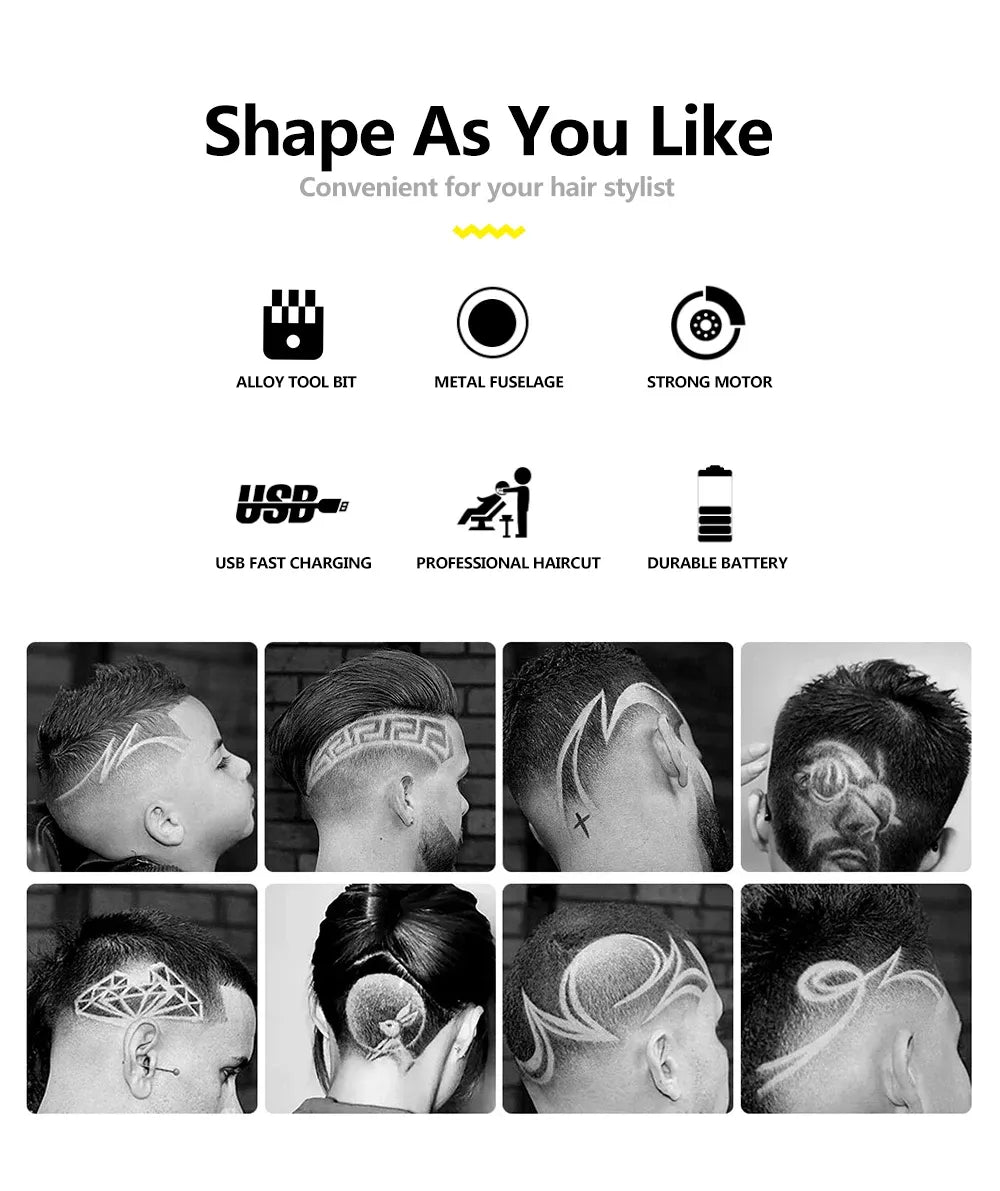 T9 Vintage Professional Trimmer | Metal Body | USB Rechargeable