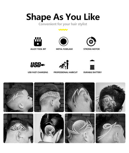 T9 Vintage Professional Trimmer | Metal Body | USB Rechargeable